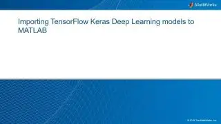 �b MATLAB ���פJ TensorFlow-Keras �ҫ�